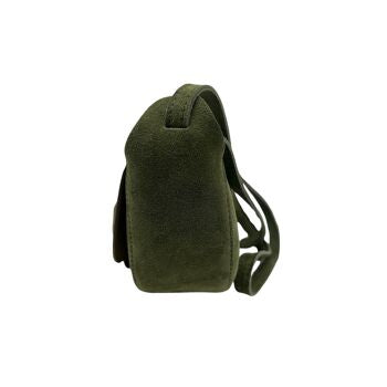 Cherimode Schultertasche aus grünem Leder