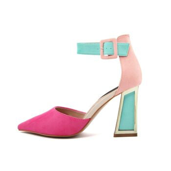Fashion Attitude – Pumps mit dickem Absatz in Fuchsie
