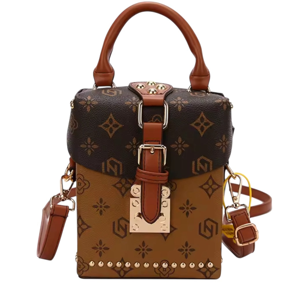 Sac à Main Boîte - Style Luxe Monogramme