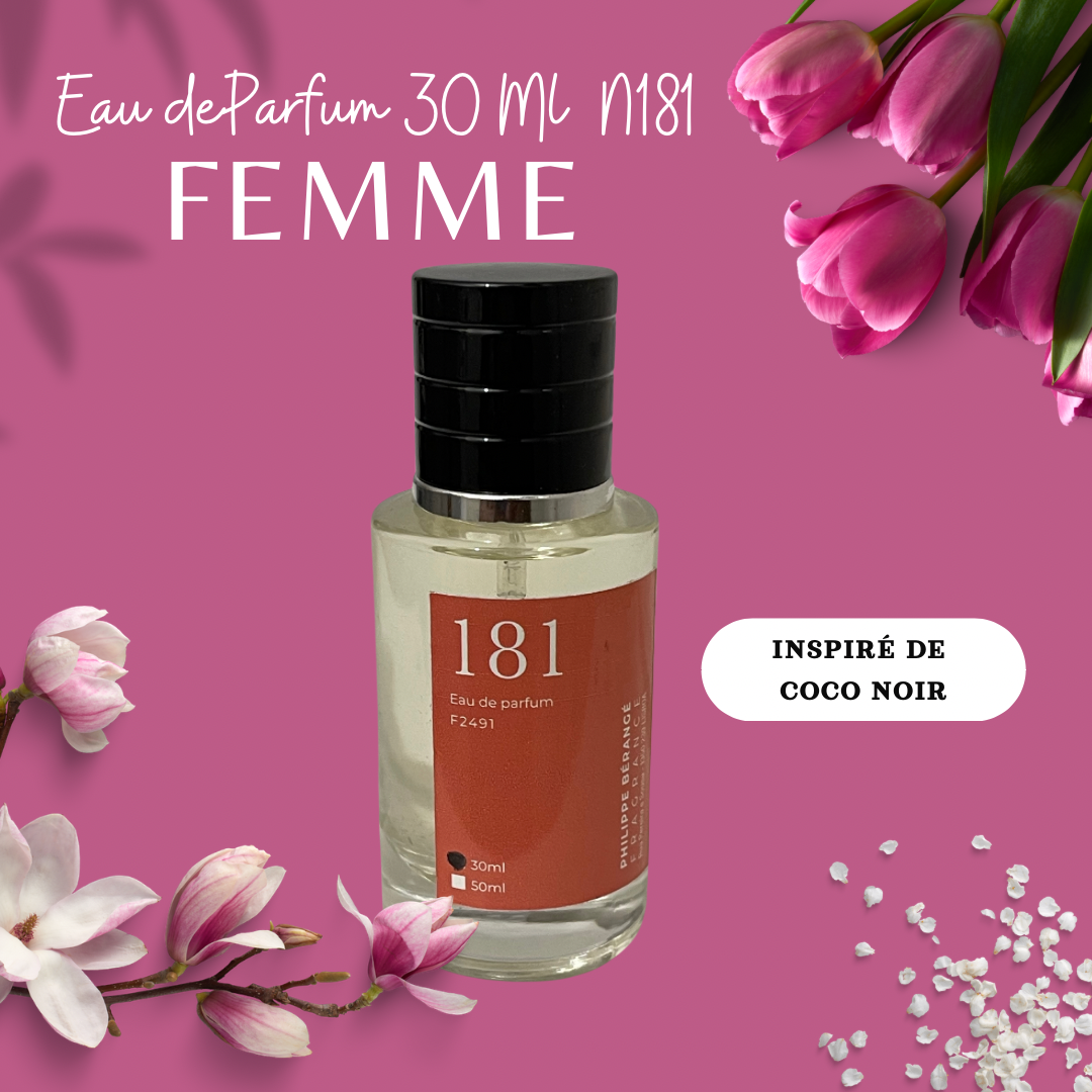 Eau de parfum N181 pour femme 30Ml